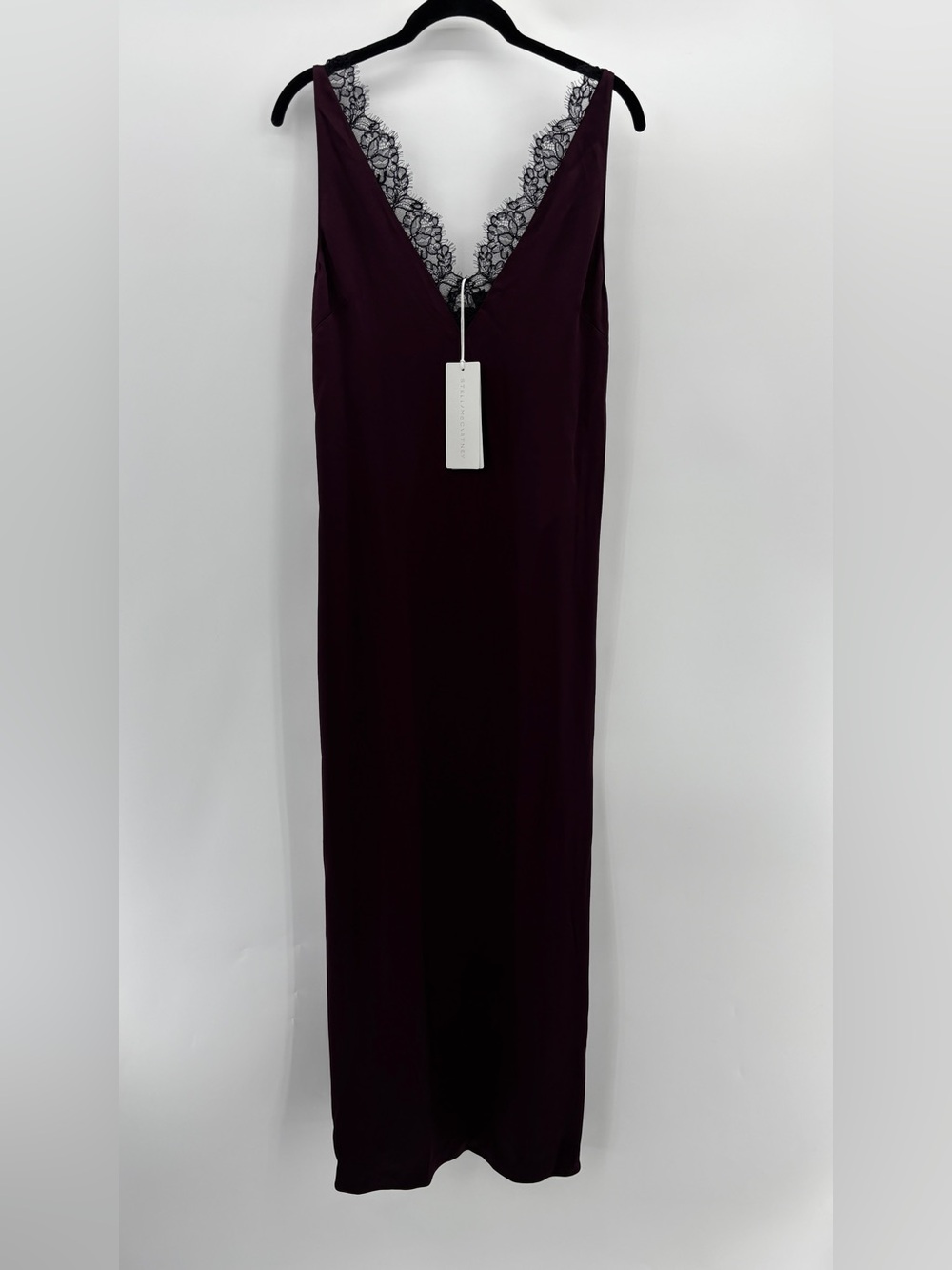 Stella Mccartney Lace Trimmed Satin Midi Dress IT40/US6 - Picture 5 of 10